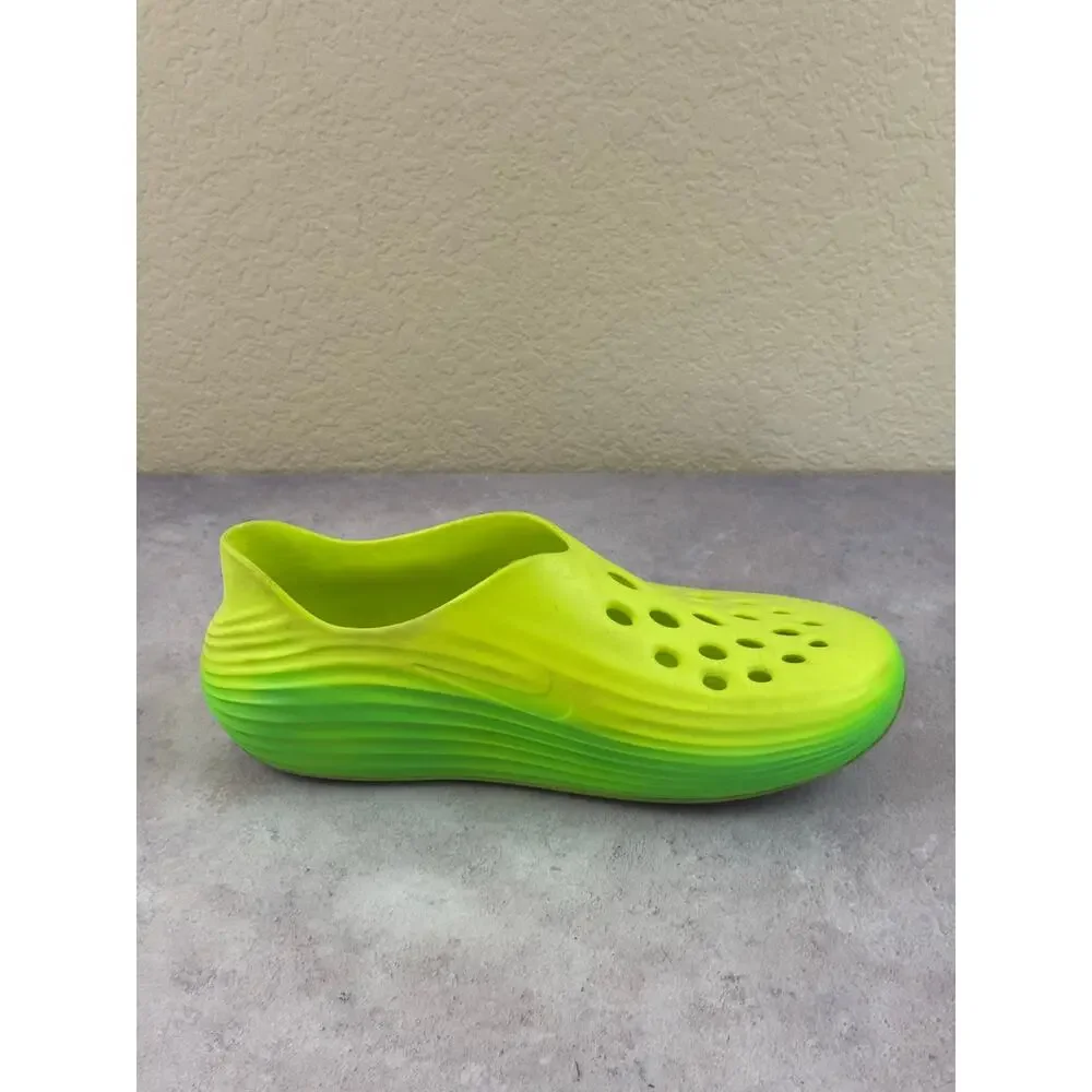 Nike React X Rejuven8 Lime Green Men’s 11 Womens 12 Slip-On Cushioned Slides